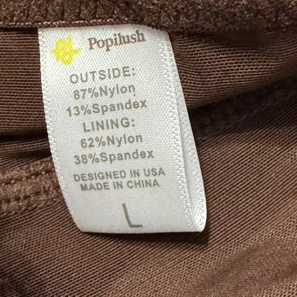 Shapewear Firm Control Smoothing Full Lace Thong Bodysuit Brown L - Picture 5 of 5